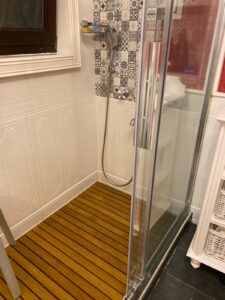 Duş & Banyo Zeminleri için Ahşap Izgara katlanır rulo deck duş ızgara