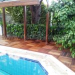 Ahşap Karo Deck Havuz Kenarı Karo Deck Tik Ağacı 150x150