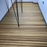Balkon Zemin Ahşap Kaplama demonte iroko deck katlanabilir model rulo decking