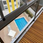 Balkon Zemin Ahşap Kaplama iroko ağacı katlanabilir rulo deck ızgara teras balkon